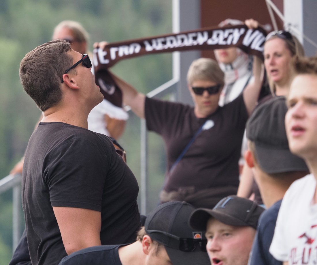 Ingenting å si på innsatsen fra hjemmefansen. Foto: Birger Marius Kristiansen/birgermfoto